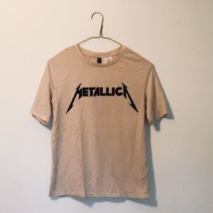 Muted Pink Metallica Tee